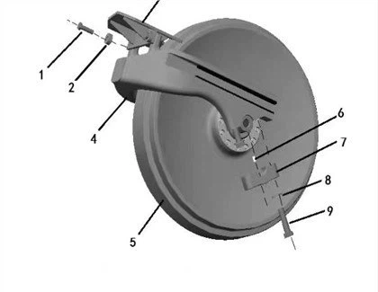 Sem Idler cho Bulldozer SEM822